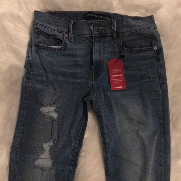 💋NWT EXPRESS SKINNY STRETCH DISTRESSED 💋 - Picture 5 of 8